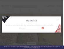 Tablet Screenshot of madurahome.com